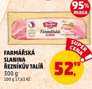 Farmářská slanina Řezníkův talíř