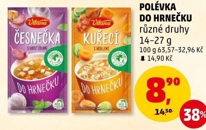 Instantní polévka do hrnečku Vitana