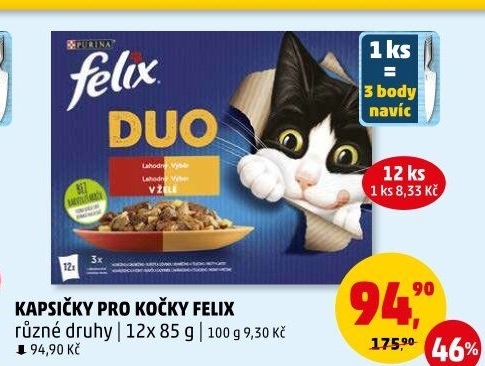 Kapsičky pro kočky Felix Purina