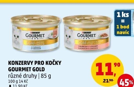 Konzerva pro kočky Gold Gourmet Purina