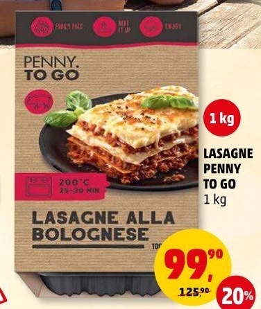 Lasagne alla Bolognese Penny To Go