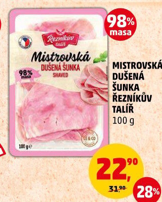 Mistrovská dušená šunka Řezníkův talíř