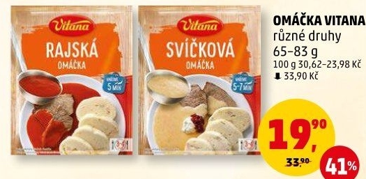 Omáčky instantní Vitana