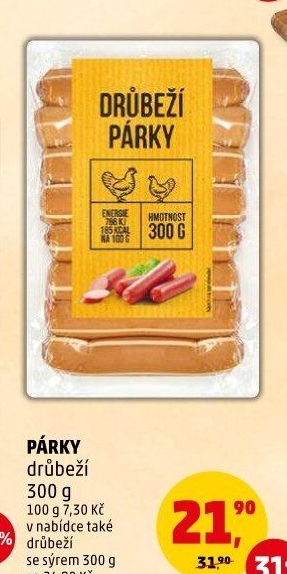 Párky drůbeží