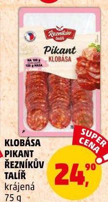 Pikantní klobása Řezníkův talíř