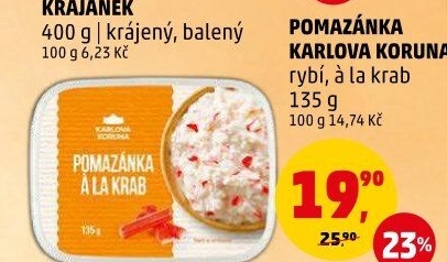 Rybí pomazánka Karlova Koruna