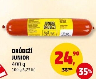 Salám drůbeží Junior