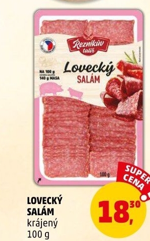 Salám lovecký Řezníkův talíř