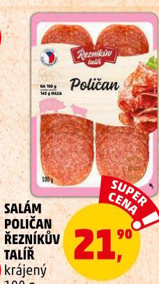 Salám Poličan Řezníkův talíř