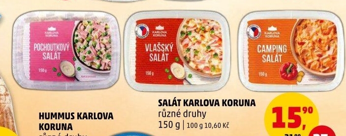 Saláty Karlova Koruna