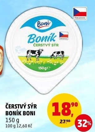 Sýr čerstvý Boník Boni