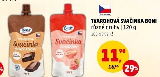 Tvarohová kapsička Svačinka Boni