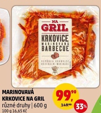 Vepřová krkovice marinovaná Na gril Penny