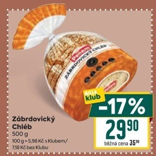 Chléb zábrdovický Penam