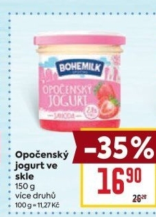 Jogurt ochucený Opočenský Bohemilk
