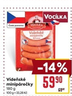 Minipárečky vídeňské Vocílka