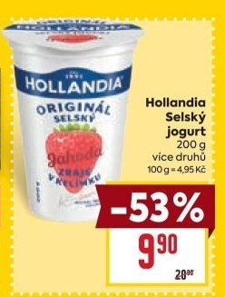 Ochucený jogurt selský Hollandia