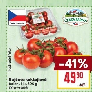 Rajčata koktejlová Česká farma