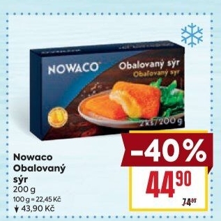 Sýr obalovaný mražený Nowaco