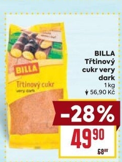 Třtinový cukr Very Dark Billa