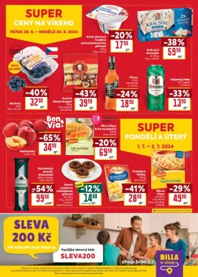 akční leták BILLA 26.6.2024-2.7.2024