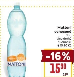 Ochucená voda Mattoni