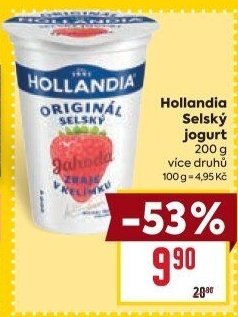 Ochucený jogurt selský Hollandia
