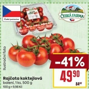 Rajčata koktejlová Česká farma