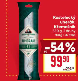 Salám Uherák kostelecký Kostelecké uzeniny