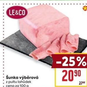 Šunka dušená výběrová LE&amp