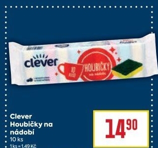 Houbička na nádobí Clever