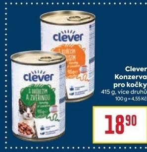 Konzerva pro kočky Clever
