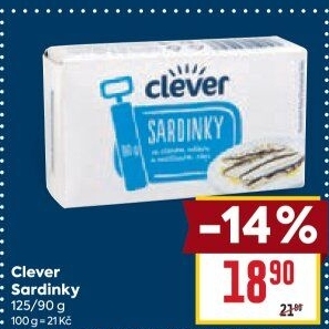 Sardinky v oleji Clever