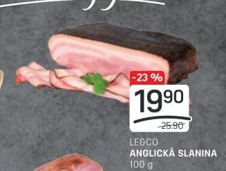 Anglická slanina LE&amp