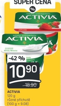 Bílý jogurt Activia Danone