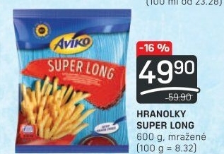 Hranolky mražené Super Long Aviko
