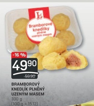 Knedlíky bramborové s uzeným masem Lef