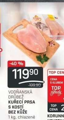 Kuřecí prsa s kostí Vodňanské kuře