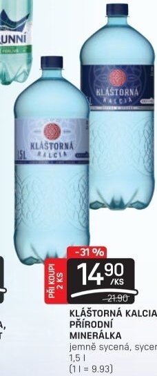 Minerální voda kalcia Kláštorná