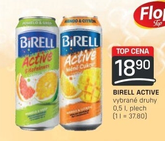Nealkoholické pivo ochucené Active Birell