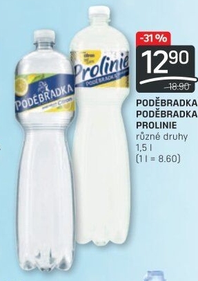 Ochucená voda Poděbradka