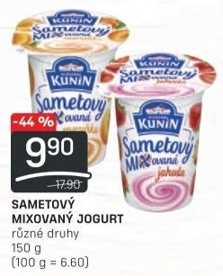 Ochucený jogurt smetanový Mlékárna Kunín
