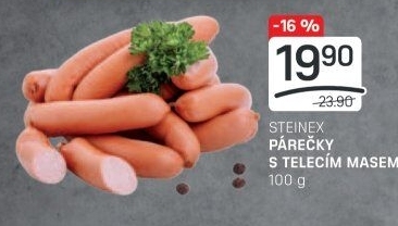 Párečky s telecím masem Steinex