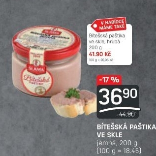 Paštika bítešská jemná Sláma