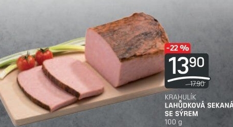 Sekaná lahůdková se sýrem Krahulík