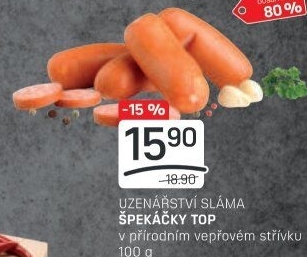 Špekáčky Top Sláma