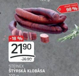 Štýrská klobása Steinex
