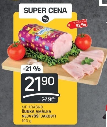 Šunka Amálka nejvyšší jakosti Krásno
