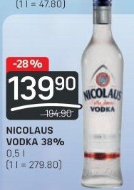 Vodka extra jemná St. Nicolaus