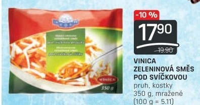 Zeleninová směs pod svíčkovou mražená Vinica